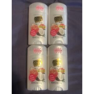 Power stick hers peany coconut deodorant 0% aluminum free 2.5oz (70.8g) lot of 4